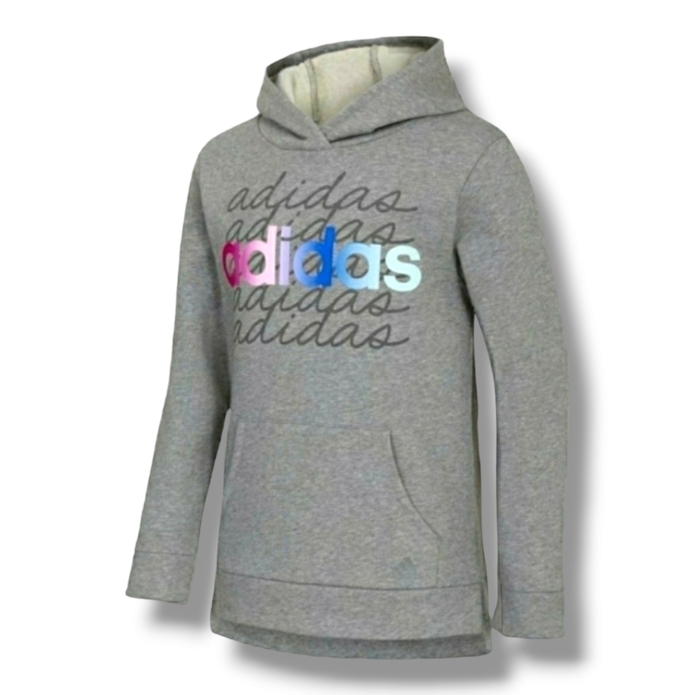 Adidas Event 21 Fleece Hooded Pullover - Size Kids Large (14)